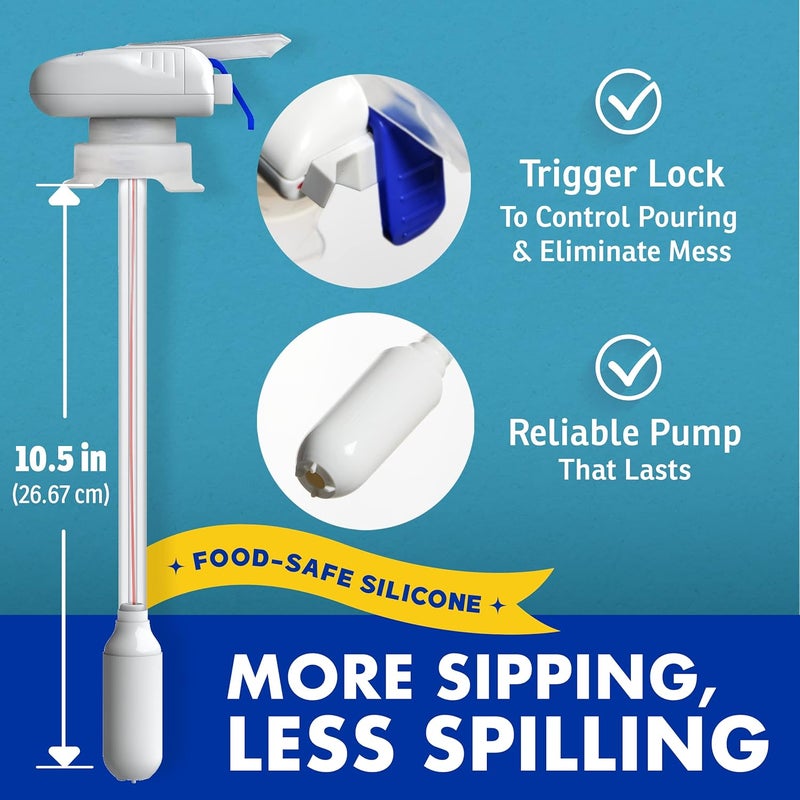 The Magic Tap Automatic Drink Dispenser - Hands-Free Beverage Dispenser for Fridge - Perfect for Milk, Juice - Gifts for Women & Men - 3 Pack, White - Image 3